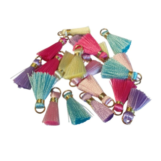 Strapce s očkom mix farieb 2 cm - 10 ks